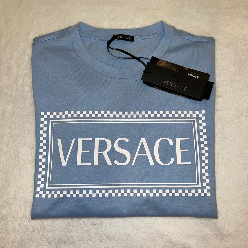 NEW Versace Baby Blue T-Shirt